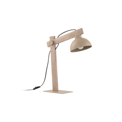 Bedside Lamp 1xE27 – Sabia Wood & Metal