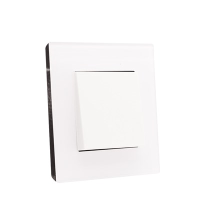 1 Gang Int Switch White Temp Frame