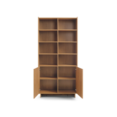Carmel Oak Bookshelf – Warm Caramel Oak