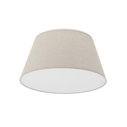 Linen Ceiling Lamp – Beige & White