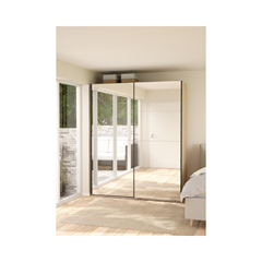 Bergamo Wardrobe – Jackson Hickory & Mirror