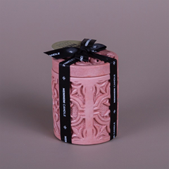 Small Cylinder Tile Pink Vanilla