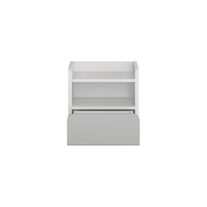 Bedside Table 1 Shelf – White Alpin Billbergia