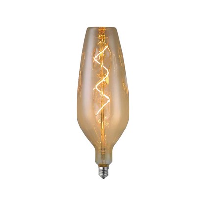 LED Bulb 4W Filament Spiral B125 2700K Smoky Glass