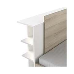 White & Oak Storage Bed Frame – 140x200cm