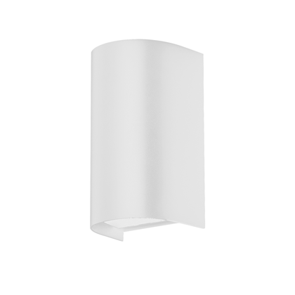 Plastic LED up and down wall light white