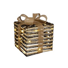 Present Ornaments LED Brown l25xw25xh30cm