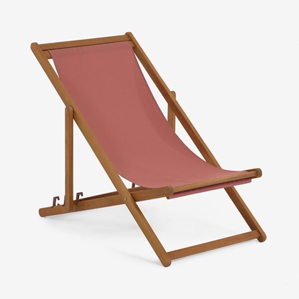 Outdoor Deck Chair in Terracotta