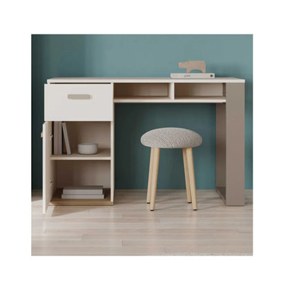 Desk 120x60x77 cm – Beige & Grey