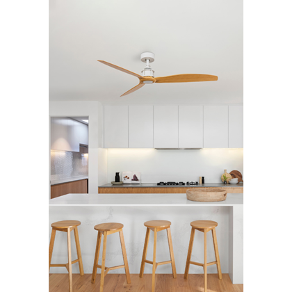 Ceiling Fan  M – Matt White & Maple