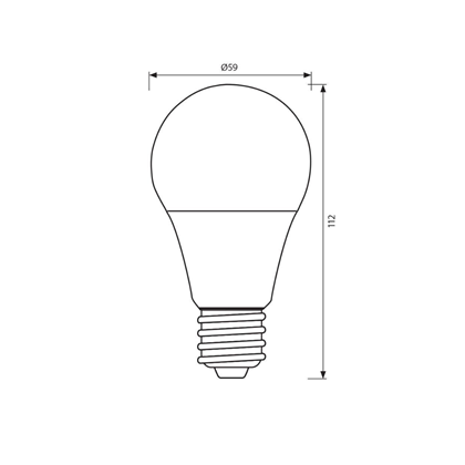 Largo LED Lamp – E27, Warm White