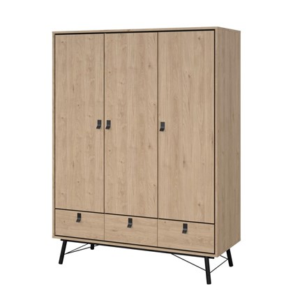 Ry Wardrobe with 3 doors   3 drawers