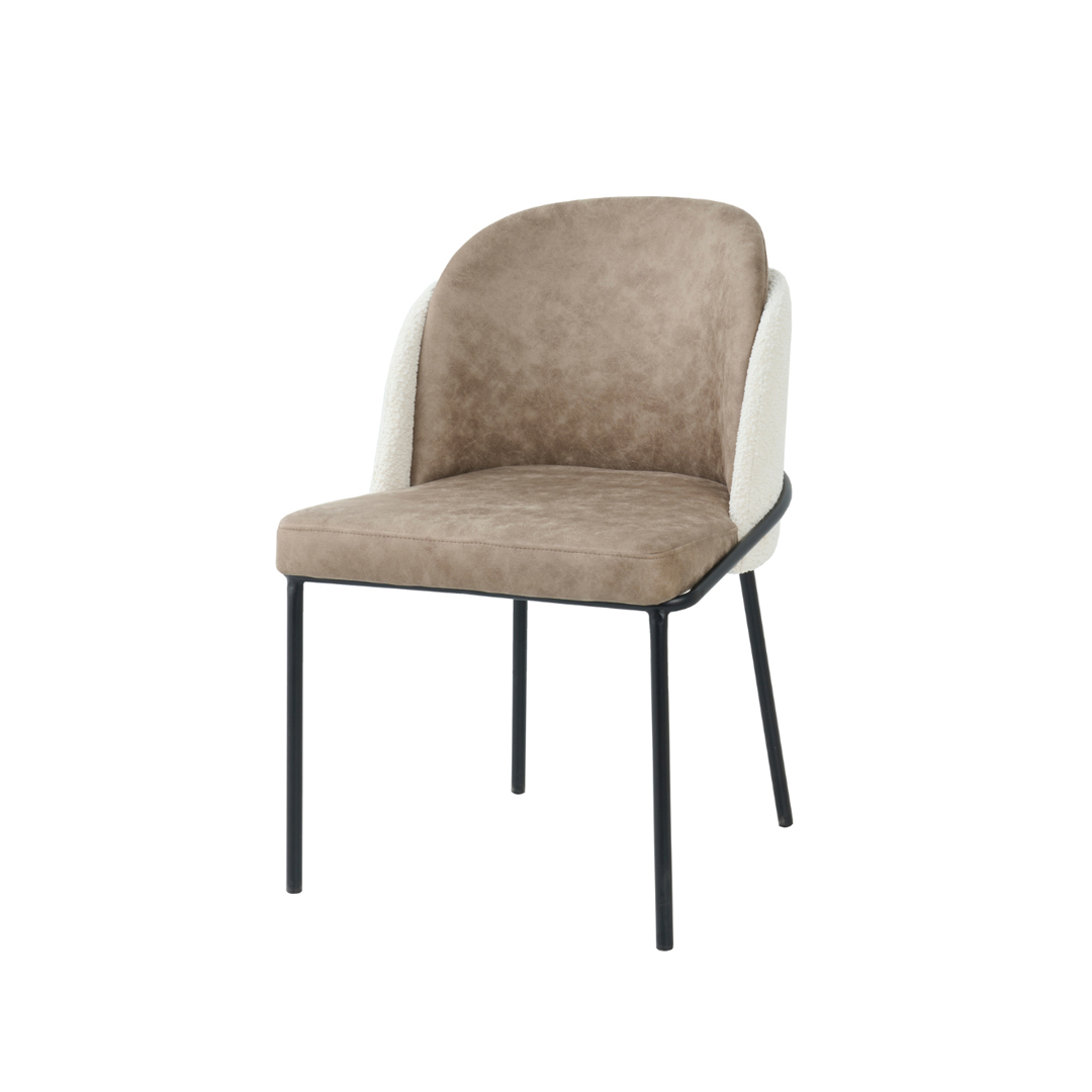 Dining Chair Brown and White