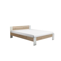 Futon Bed with Slats 160x200 - Artisan Oak & White
