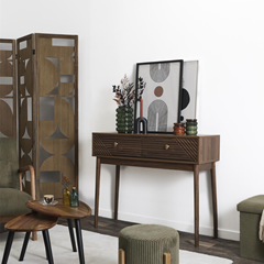 Console 2 Shelves – Marron Wood