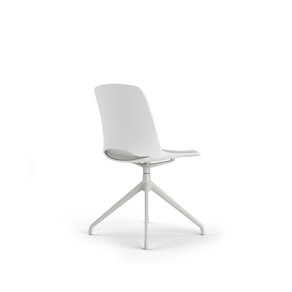 White PP Seat and Back Chair