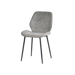 Dining Chair Microfiber Light Grey