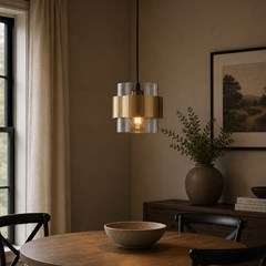 Midnight Brass Pendant