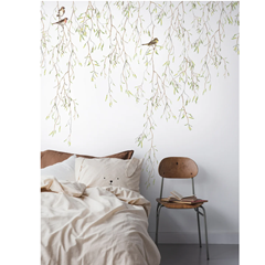 Mural Wallpaper Spring Birds