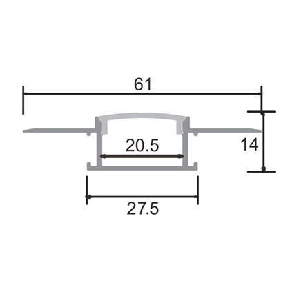 Aluminium Profile For Plasterboard GK 2M