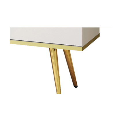 TV Unit with Gold Legs 175 – White