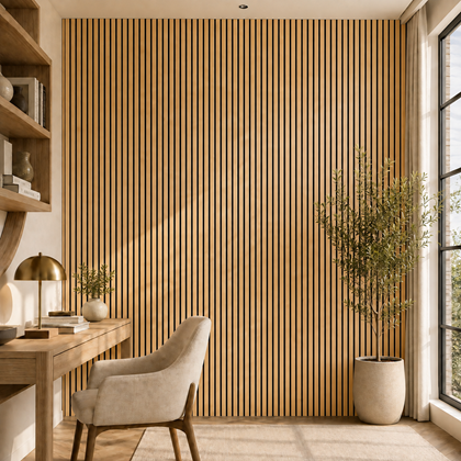Acoustic Panel - Light Oak 280x60 cm