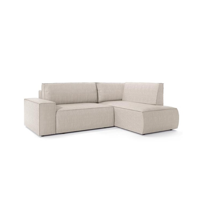 Corner Sofa Bed with Chaise Right – Light Beige