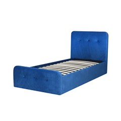 Upholstered Bed with Gas Lift  90X200 - Blue