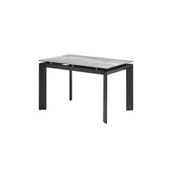 Dining table Extendable 120-170x80x76cm - Ceramic Grey