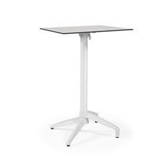 Gemini High Table Fixed Top 60x60 - White