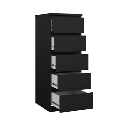 Black Naia Chest 5 drawers.