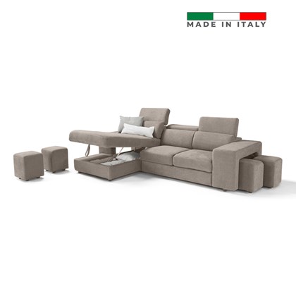 Sofa Bed 2-Seater With Chaise Longue Left - P23