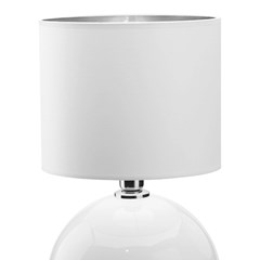 Bedside Lamp Palla White & Silver