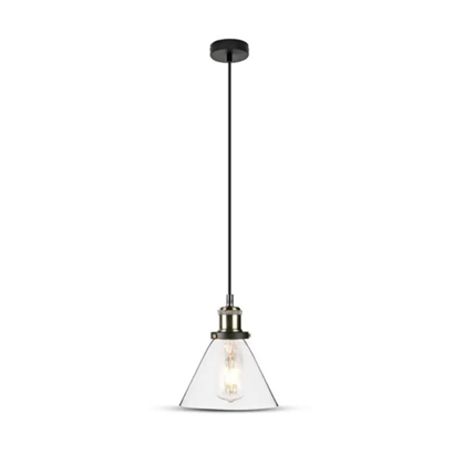 Transparent Glass Pendant Metal Series