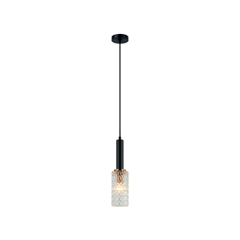 Lira Pendant Lamp – Black/Transparent