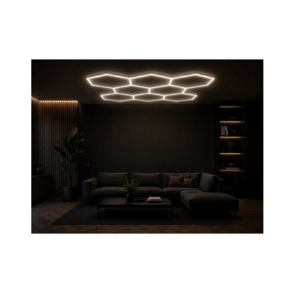 Hexagon Set Lights – 8 Hexs White Light