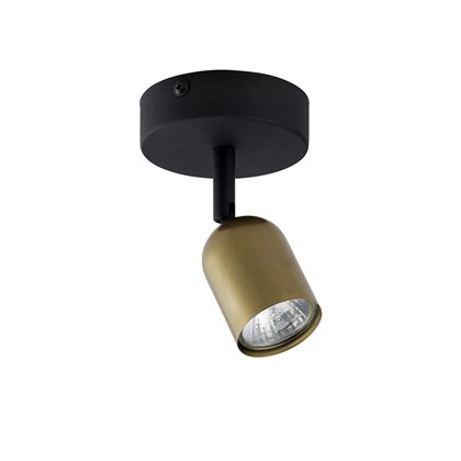 Ceiling Lamp Top - Black & Gold GU10 10W