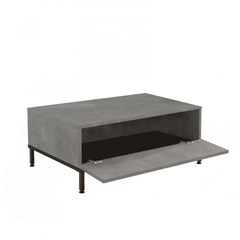 Coffee Table - Retro Silver & Black