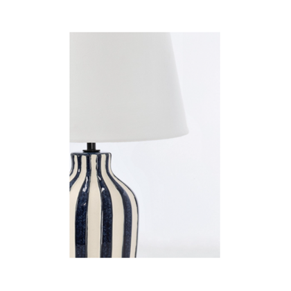 Falyn Lines Table Lamp- Blue