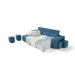 Sofa Bed 2-Seater With Chaise Lounge Left-R25