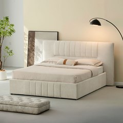 Upholstered Bed 180x200 Cream