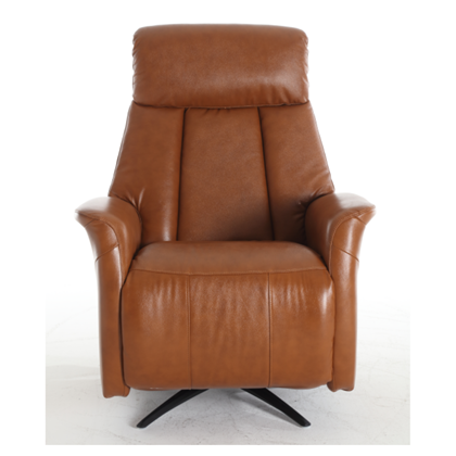 Swivel Electric Recliner – Brown