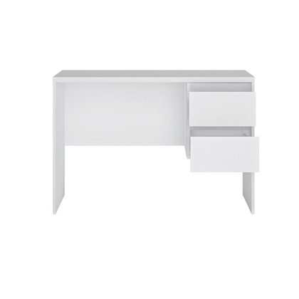 Desk 2 Shelves - Alpine White