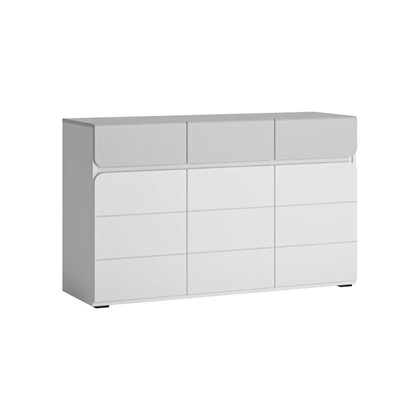 Sideboard 3 Doors 3 Shelves – White Alpin