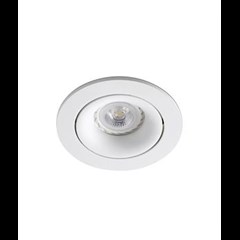 Argon Adjustable White Recessed Lamp GU1