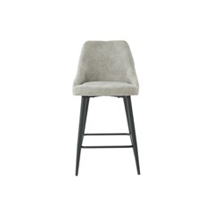 Bar Stool - Light Grey & Black