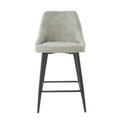 Bar Stool - Light Grey & Black