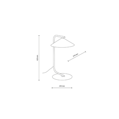 Lume Brown Night Table Lamp