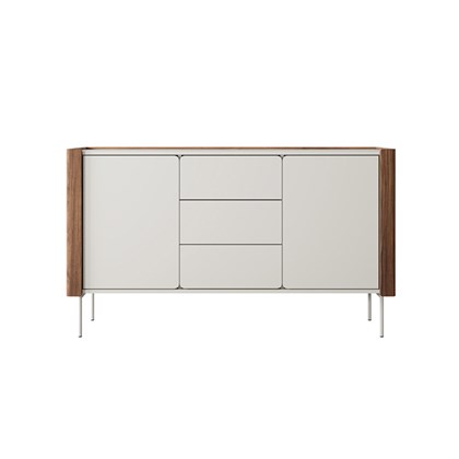 Sideboard with 2 Doors and 3 Drawers – Walnut Warmia & Cashmere