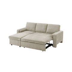 reversible chaise with storage Corner Sofa – Brown